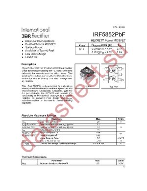 IRF5852TRPBF datasheet  